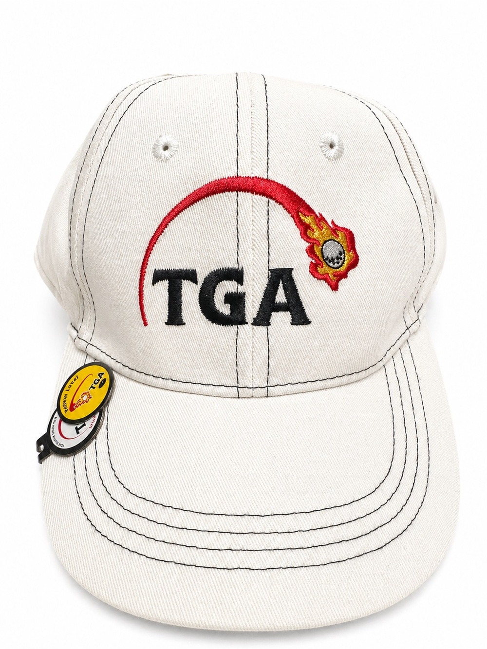 TGA Golf Cap – Off White / Beige – Adjustable – Premier Junior Golf